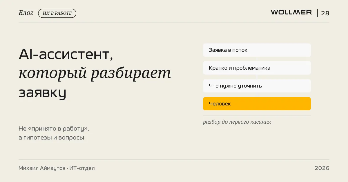 AI-ассистент для первичного анализа обращений